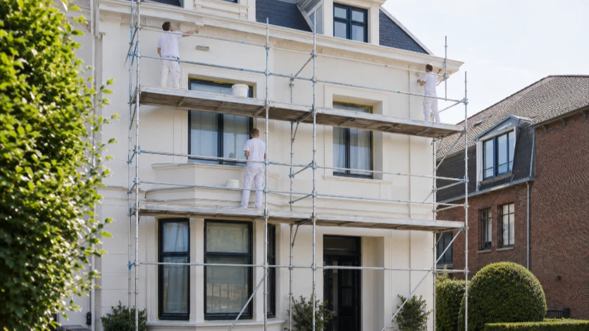 Peinture de façade par Da Vinci Build à Bruxelles et dans les Brabants