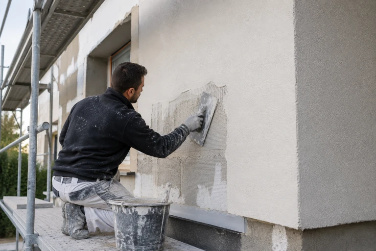 Préparation du support avant enduit ou crépi de façade