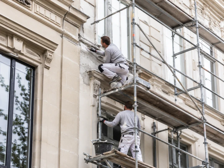 Rénovation de façade par Da Vinci Build à Bruxelles et dans les Brabants