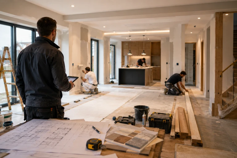 Préparation et coordination d’une rénovation complète