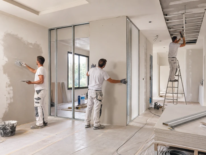 Travaux de plafonnage, cloisons et faux plafonds par Da Vinci Build