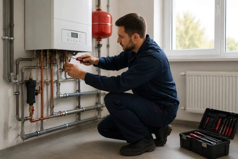 Travaux de chauffage dans un logement par Da Vinci Build