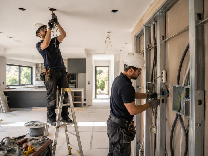 Travaux d’électricité dans un logement par Da Vinci Build