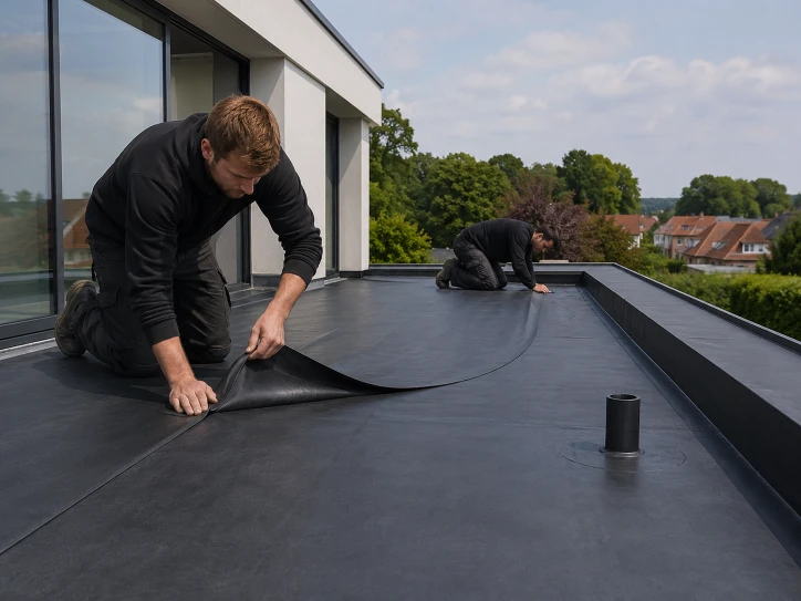 Étanchéité EPDM sur toiture plate par Da Vinci Build