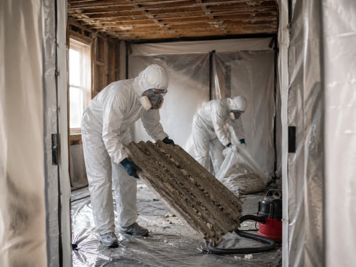 Préparation d’un désamiantage avant des travaux de rénovation